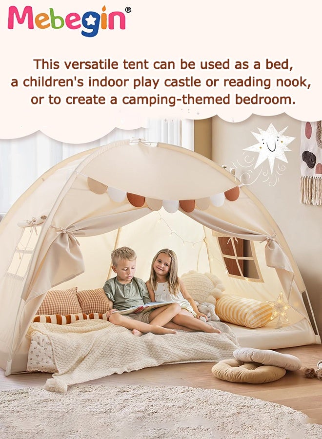 MEBEGIN Kids Portable Tent, Durable Tent with Windows, Fun Playhouse for Indoor and Outdoor, Easy to Set Up and Fold, Plenty of Room to Play, Suitable for Family Vacation on Beach, Garden and Camping - Image 3